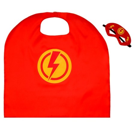 Carnival set "Red Lightning": cloak and mask-6