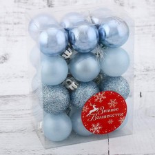 Set of balls plastic D-3 cm, 24 pcs 