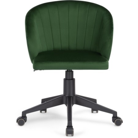 Computer chair Plastic Plastic/velor, black/green 59x60x78 cm-1