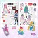 Album of stickers “Get all over cool stickers!”, Anime