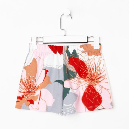 Female pajamas (T-shirt and shorts) kaftan "flowers" size 40-42-12