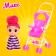 Baby doll "Alina" with a stroller, color mix