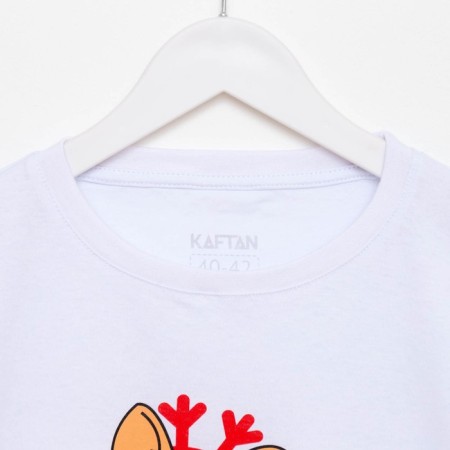 Pajama New Year's Women (T-shirt and Pants) KAFTAN "Corgi", size 40-42-12