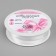 Satin tape, 3 mm × 45 ± 1 m, white color No. 01