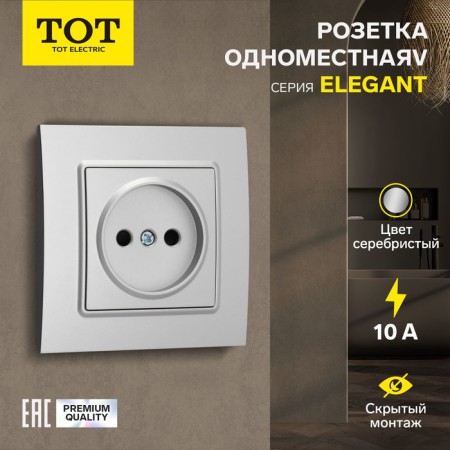 Single Tot Elegant, 10 a, hidden, without salary, silver