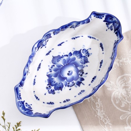 Sukharnitsa "Curly", 16 × 30 × 6 cm, gzhel-3