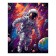 Picture on the numbers "Cosmonaut", canvas on a subframe 40 × 50 cm