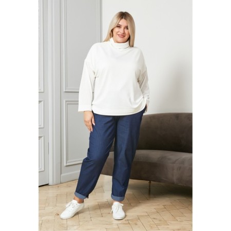 Women's turtleneck, size 56, milk color-2