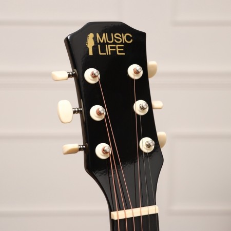 Набор гитариста Music Life ML-60A BK: гитара, чехол, струны, ремень, каподастр, тюнер-2