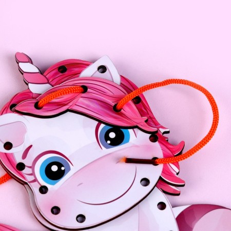 Children's lacing "Unicorn" 17 × 15 × 0.3 cm-2