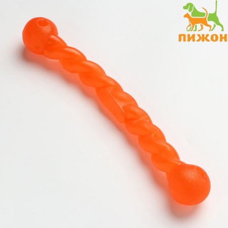 Toy "braid" large, 29 cm, rubber, red