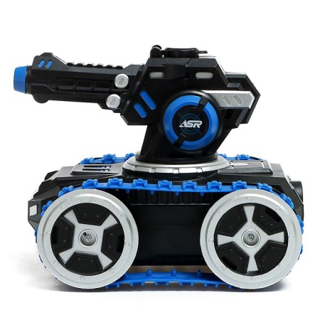 Radio controlled tank Moka shoots gel bullets, blue color-1
