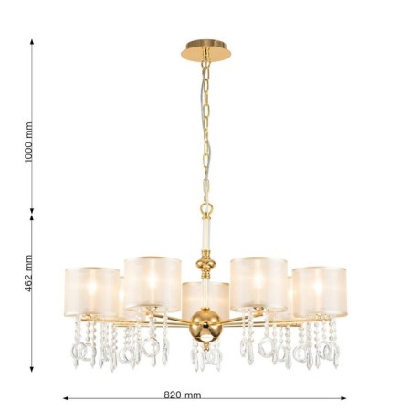 Suspension chandelier Ventus 820 mm, E14 280W-2
