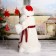 Santa Claus "Shik" in a red-white fur coat with a staff, 47 cm moving