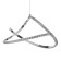 Lamp Bayerlux 86011/1 LED 42W 4000k chrome 48x36x19-119 cm