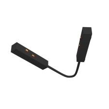 Corner power connector for the track system Technical TRA034CPC-42B-15, 33x1.7x1.8 cm, black color is black