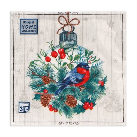 New Year's napkins Paper Home Collection “Fairy Tale”, 3 layers, 33x33 cm, 20 pcs-1