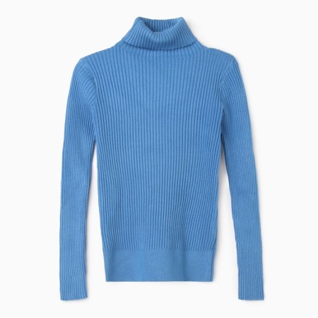 Women's turtleneck, indigo color, size 44-48