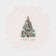 Box for confectionery products with PVC cover "Christmas tree", 13 x 13 x 3 cm, new year