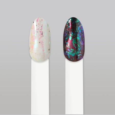 Nail rubbing, with an applicator, the color of the northern lights-7