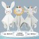 Toy - comforter "Liony Leon", rattle, teething, crumb I