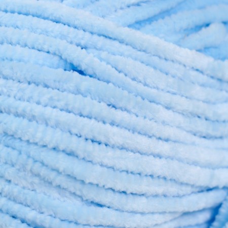 Yarn "Velour" 100% micropoliester 170m/100g (851 blue)-2