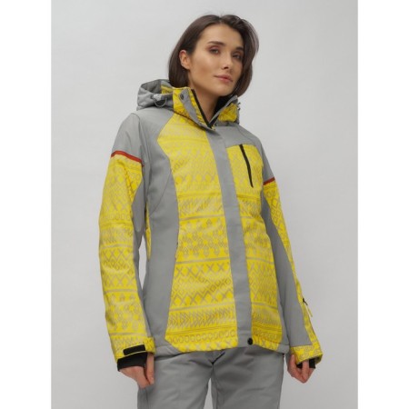 Ski suit female, size 44, yellow color-31