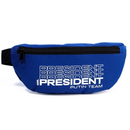 Bag on the belt "Putin Team", 32 x 8 x 15 cm, base, lightning department, blue-3