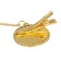 Set: Nipple - Orthodontic dummy with the holder "Crown", with a cap, from 6 months, gold, rhinestones