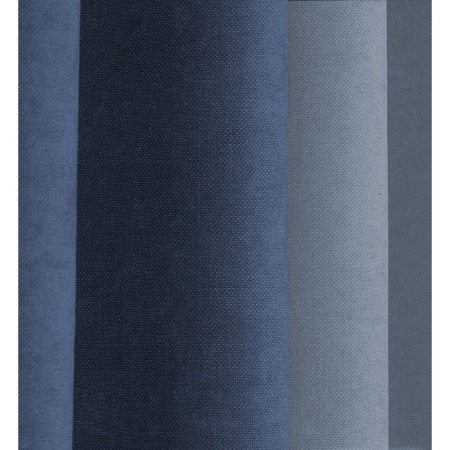 Set of curtains "Canvas", size 200x270 cm, 2 pcs, blue color, Marengo-4