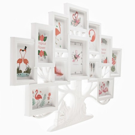 Wall watches with photo frames "Family tree", silent, 82 x 58 cm, aa-1