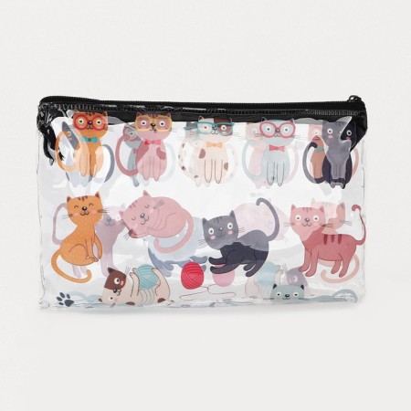 Cosmetic bag-penete on zipper, PVC, colorful color-1