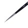 Brush of columns Round, RUBLOFF series 1015 No. 00, short handle, black matte/white clip
