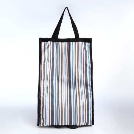 Folding bag on Velcro, 2 wheels, colorful color-1
