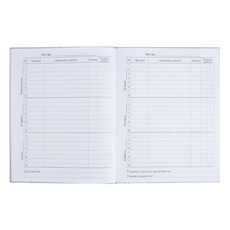 Universal diary for grades 1-11 anime. Girl on a magazine, hard cover, glossy lamination, 40 sheets-6