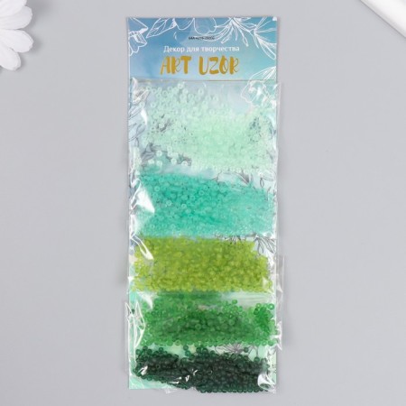 Round beads 8/0 "Freshness" 5 colors x 10 g 20x8x0.7 cm