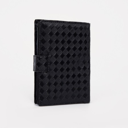 Male purse on Magnet, 3 in 1, department for auto documents and passports, black color-1