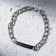 Bracelet with an engraving "Love", metal, length 18 cm