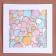 Paspartt frame size 30 × 30, transparent sheet, adhesive tape, white color