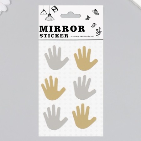 Mirror sticker "palms" 20x10 cm
