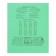 Notebook 12 sheets in the green cover cage, density 60 g/m2, whiteness 92%