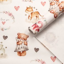 A set of packaging paper, glossy 
