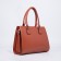 Women's bag El Masta with a zipper, external pocket, long belt, redhead color