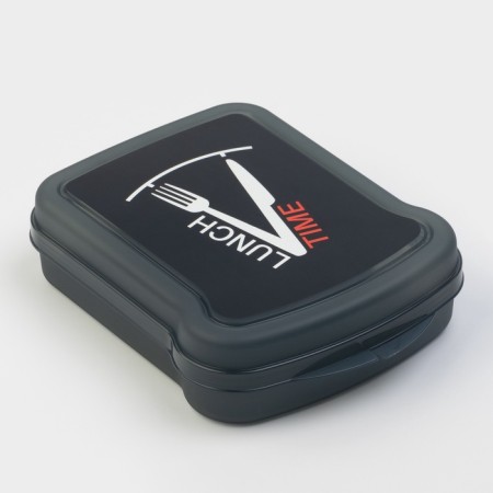 Container for sandwiches, 17 × 13 × 4.2 cm, black color