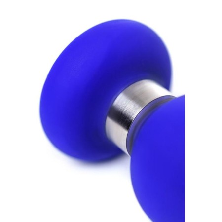 Anal plug Classic, silicone, blue color, 11.5 cm, d = 3.7 cm-6