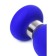 Anal plug Classic, silicone, blue color, 11.5 cm, d = 3.7 cm