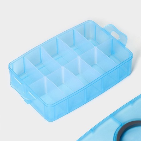 Organizer for storage, 10 cells, 25.5 × 17 × 7 cm, color mix-5