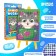 Diamond mosaic with a partial filling on the stand for children "Kotik", 10 x 15 cm