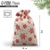 Bag Gift canvas “I give all my heart”, snowflakes, canvas, 16 x 24 cm +/- 1.5 cm, New Year