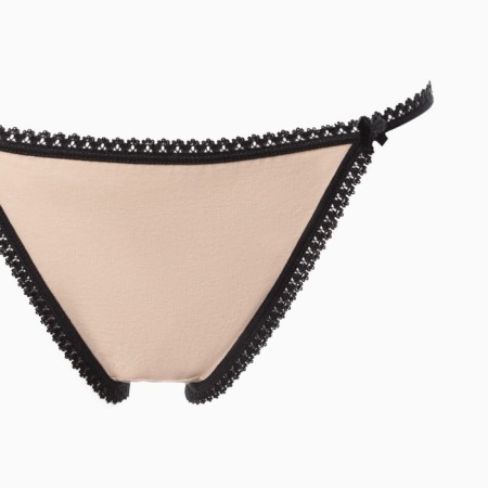 Panties of tanga women, beige color, size 44-6